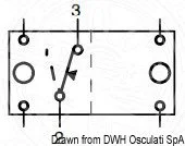 prekidač Carling Switch Contura s povratom OFF-(ON) (za trubu itd.) sa 2 pola