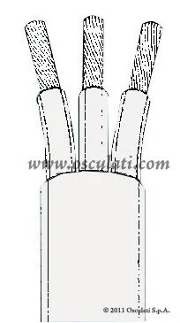 kabel električni bakreni - plava, žuta/zelena, smeđa, tropolni, 2,5 mm