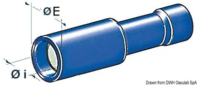 terminali cilindrično izolirani - ženski 1/2,5 mm