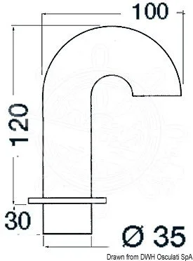 uvodnik od inox-a za el. kablove