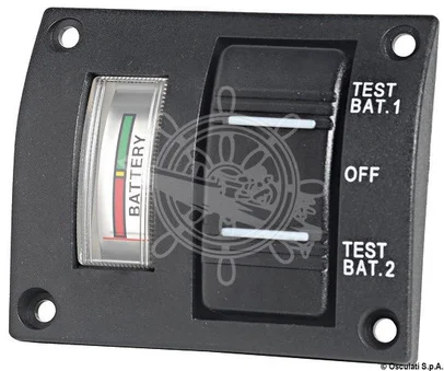 test - ploča za akumulatore - analogni sa IP56 dvostrukim LED prekidačem