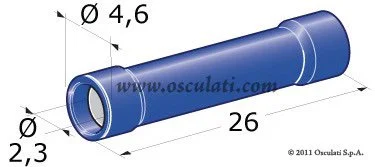 utikač + priključci izolirani - tip ženski 1/2,5 mm