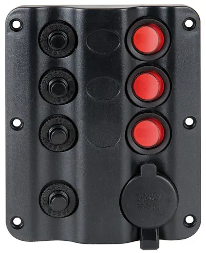 Električna ploča Wave design sa prekidačima "a bascula" LED