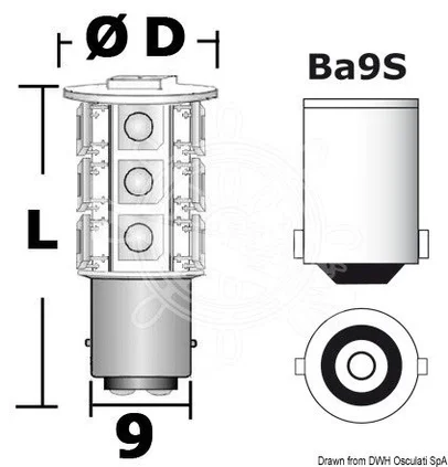 žarulja LED za navig. i signalna svjetla - 12V 0,85W