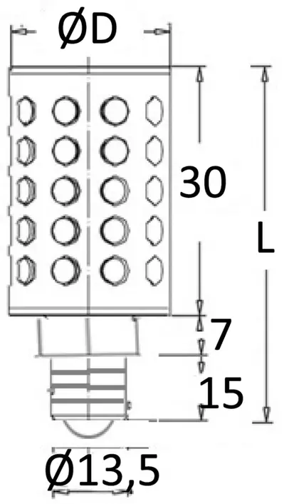 Žarulja LED SMD vrat E14