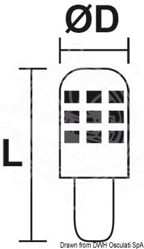 žarulja LED BAY15D za navigacijska svjetla - 12/24V 2,5W