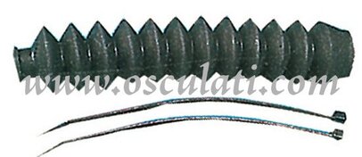 usadna kapa - uvodnik gumeni za sajle - 38x190 mm crni