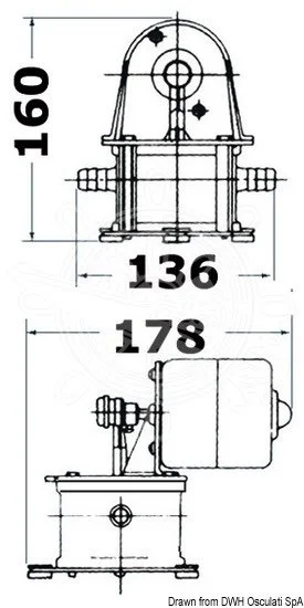 pumpa kaljužna samousisavajuća GEISER sa membranom - 18l/min, 12V