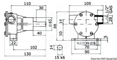 pumpa NAUCO - model PM 16, priključak 1/2"