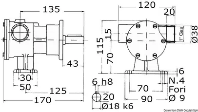 pumpa NAUCO - tip 36, priključak 1"