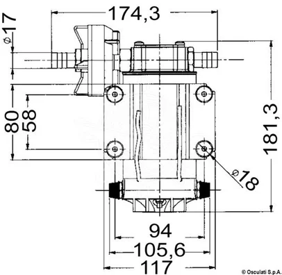 pumpa samousisavajuća sa zupčanicima od bronce za pretakanje - 26l/min, 12V