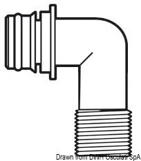 priključak brzi na pritisak EUROPUMP sa navojem 1/2" 90°