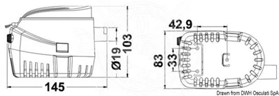 pumpa kaljužna Europump II automatska - tip G600, 12V, 2,5 Amp