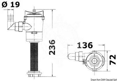 pumpa centrifugalna Europump za ozračivanje posuda - kroz stijenku linijski