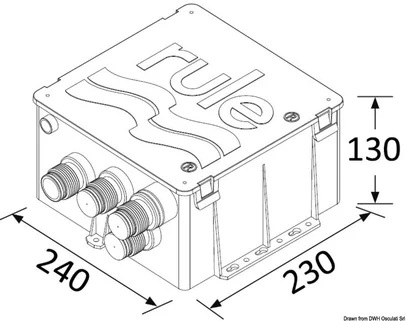 kit za ispust tuša RULE - 24V, 1,8 A