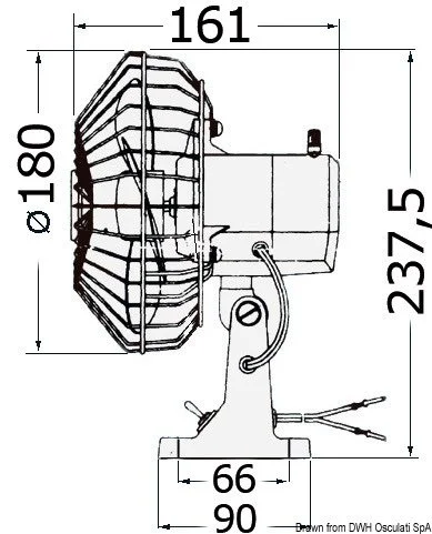 ventilator okretljivi TMC 24V