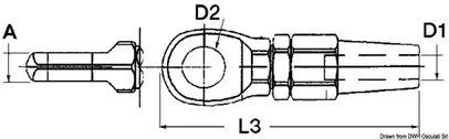 terminal tip ''oko'' od inoxa 4 mm