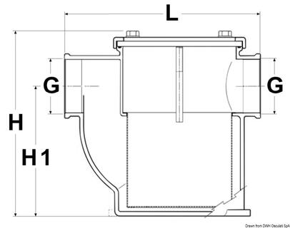 specijalni filter za vodu od nikl. mesinga - 3/8''