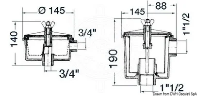 filter za vodu Utility - 150 l/min, navoj 3/4"