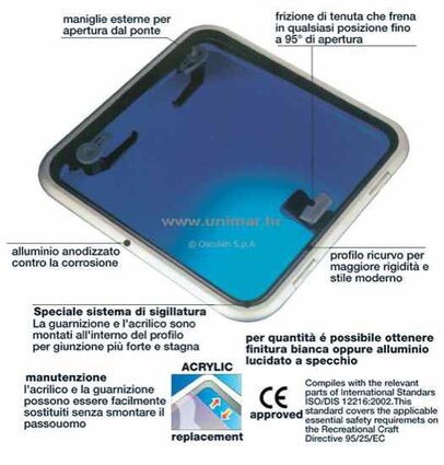 palubni prozor Lewmar Low Profile s držačem 44 #399440303