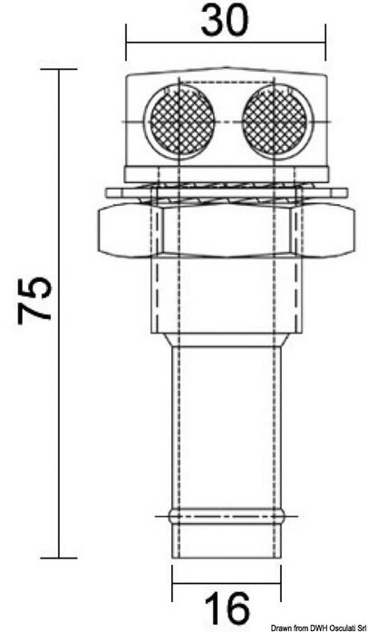 Odušnik goriva od sjajnog inoxa