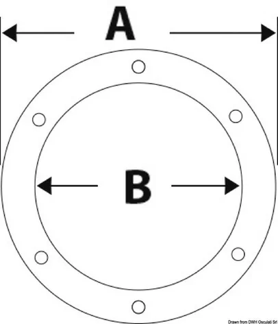 čep za inspekciju bijeli 127 mm