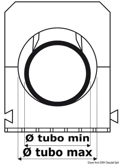 obujmica za fiksiranje cijevi i kablova 16/23 mm