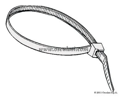 obujmica od bijele plastike 390 mm