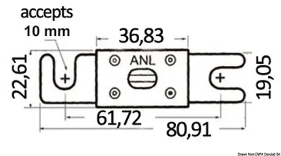 osigurač ANL Gold Plated 130 A