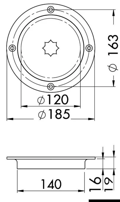 vratašca za inspekciju sa brzim otvaranjem od inoxa prolaz 120 mm