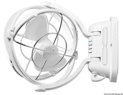 ventilator CAFRAMO - model Sirocco II - bijeli 12/24V