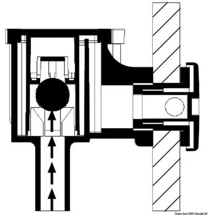 odušnik goriva anti-reflusso fuel lock 16 mm