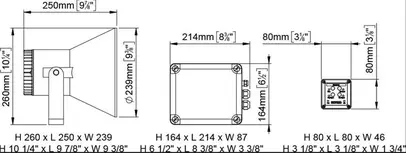 truba električna  EW2 Marco sa zvučnikom nosač inox 12V