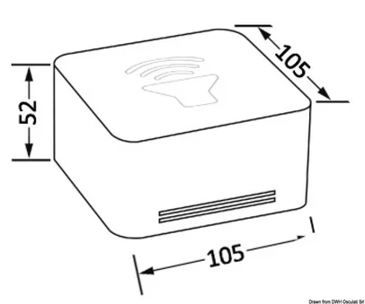 truba- sirena sa membranom Q Box kromirana 12V 105x105x52