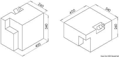 spremnik - rezervoar s pumpom - 32 l, 400x340x260 mm