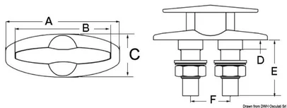 bitva sklopiva RETRACTS - sjajni inox, 185x156 mm