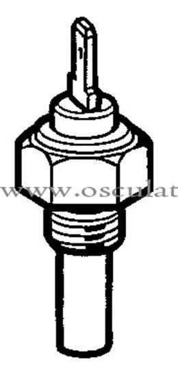 senzor temperature vode VDO - 70°-120°, 1/2-14NPT, polovi izolirani