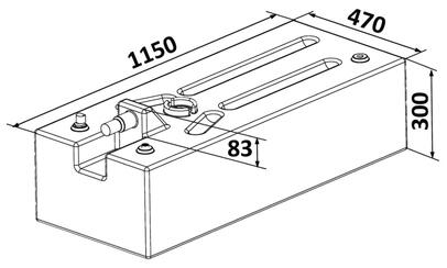 Spremnik za benzin od mrežastog polietilena