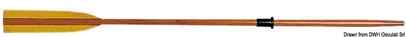 veslo od mahagonija sa zaobljenom lopaticom - 180 cm