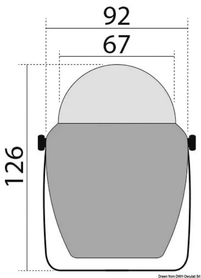 kompas Finder - 2'' 5/8, crni sa crnim kučištem, sa držačem