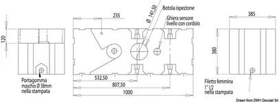 spremnik, rezervoar crnih voda s pumpom-drobilicom Whale - 115 l, 12 V