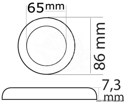 plafoniera AISI 316 sjajni inox