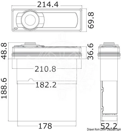 radio stereo uređaj vodonepropusni AQ-MP-5UBT-S AQUATIC AV