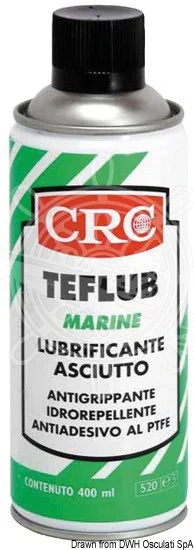 sredstvo za podmazivanje teflub marine CRC - sprej, 500 ml