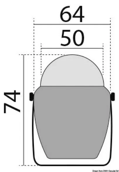 kompas Finder - 2'', crni sa crnim kučištem, sa držačem