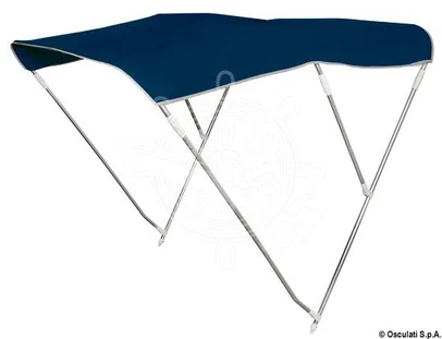 tenda - bimini - 3 luka, sklopiva, širina 200/210 cm, plava