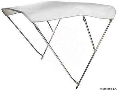 tenda - bimini - 3 visoka luka, širina 170/180 cm, bijela