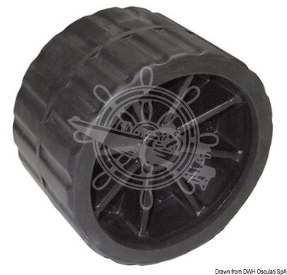 bočni valjak - tehnopolimer jezgra 120 x 75 x 15 mm - crni
