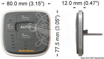 kontrolna ploča za automatsko upućivanje flapsova MENTE-MARINE - model ACS RP