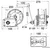 ručno vitlo za navlačenje plovila sa kočnicom - nosivost 630 kg (165 x 92 mm)